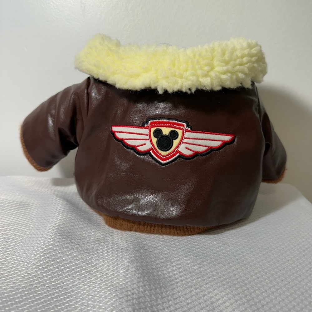 Rare Authentic Walt Disney Parks Duffy The Bear Plush Bomber Jacket